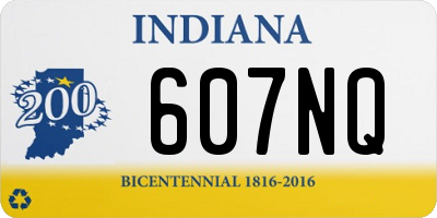 IN license plate 607NQ