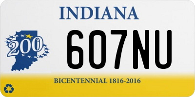 IN license plate 607NU