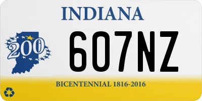 IN license plate 607NZ