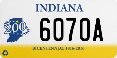 IN license plate 607OA