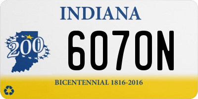 IN license plate 607ON