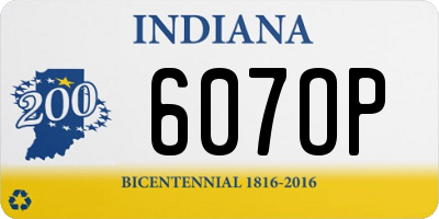 IN license plate 607OP