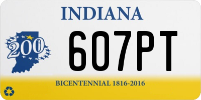 IN license plate 607PT