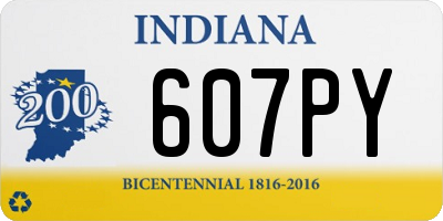 IN license plate 607PY