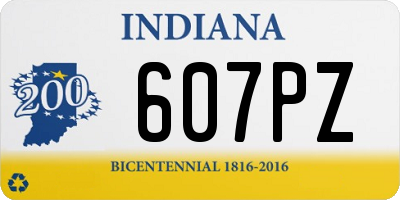 IN license plate 607PZ