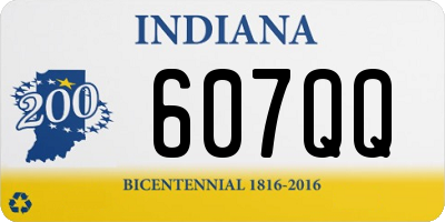 IN license plate 607QQ