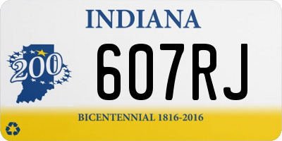 IN license plate 607RJ