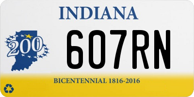 IN license plate 607RN