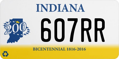 IN license plate 607RR