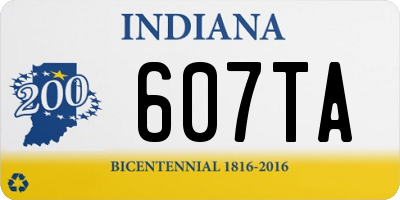 IN license plate 607TA