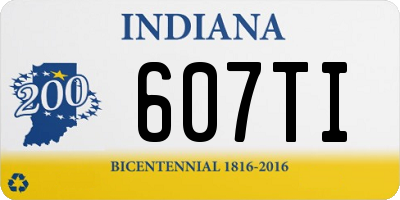 IN license plate 607TI