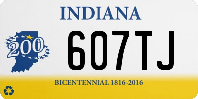 IN license plate 607TJ