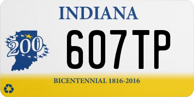 IN license plate 607TP