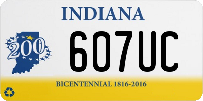 IN license plate 607UC