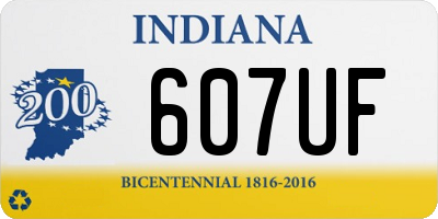 IN license plate 607UF