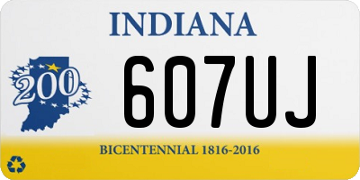 IN license plate 607UJ