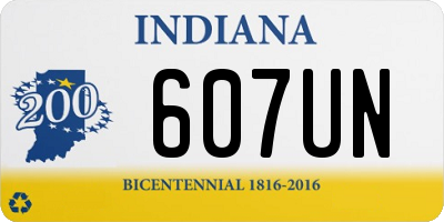 IN license plate 607UN