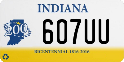 IN license plate 607UU