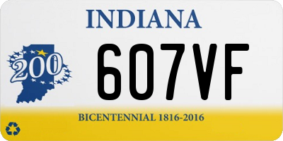 IN license plate 607VF