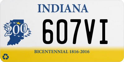 IN license plate 607VI