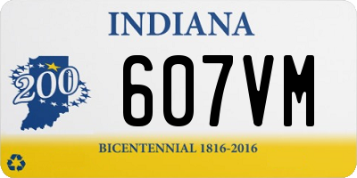 IN license plate 607VM