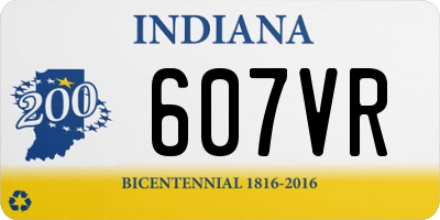 IN license plate 607VR