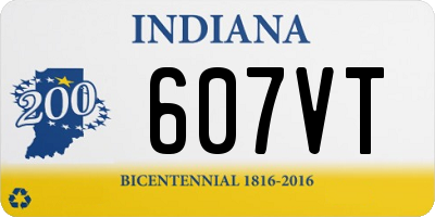 IN license plate 607VT