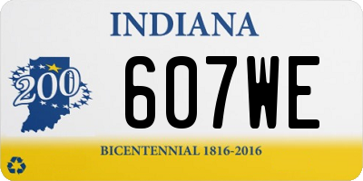 IN license plate 607WE