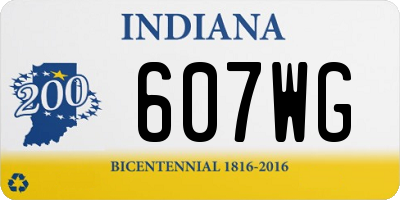 IN license plate 607WG