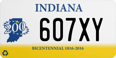 IN license plate 607XY