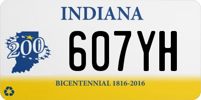 IN license plate 607YH