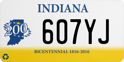 IN license plate 607YJ