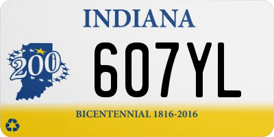 IN license plate 607YL