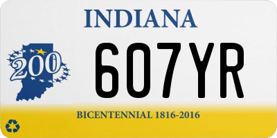 IN license plate 607YR