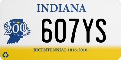 IN license plate 607YS