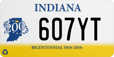 IN license plate 607YT