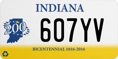 IN license plate 607YV