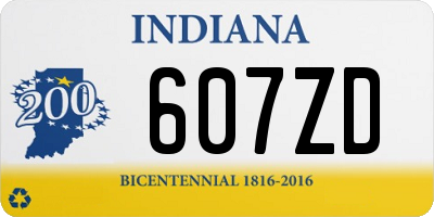 IN license plate 607ZD