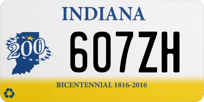 IN license plate 607ZH