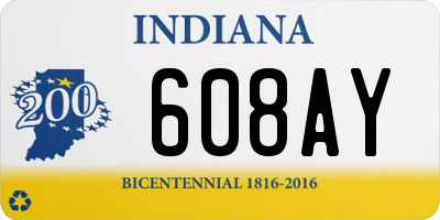 IN license plate 608AY