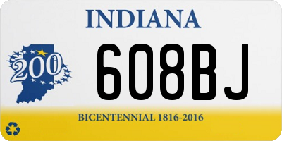 IN license plate 608BJ