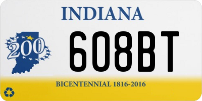 IN license plate 608BT