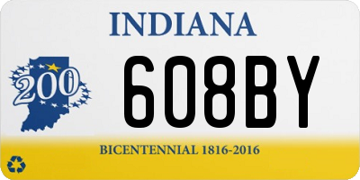 IN license plate 608BY