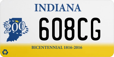 IN license plate 608CG