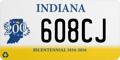 IN license plate 608CJ