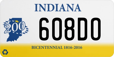 IN license plate 608DO