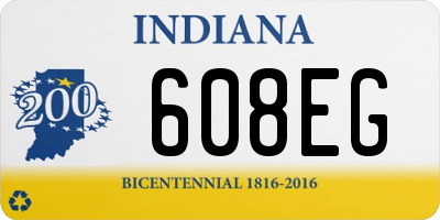 IN license plate 608EG