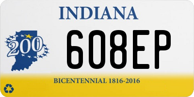 IN license plate 608EP