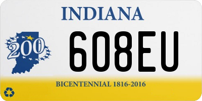 IN license plate 608EU