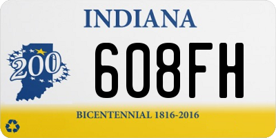 IN license plate 608FH